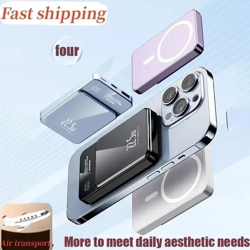 30000mAh 22W Wireless Fast Charging Power Bank