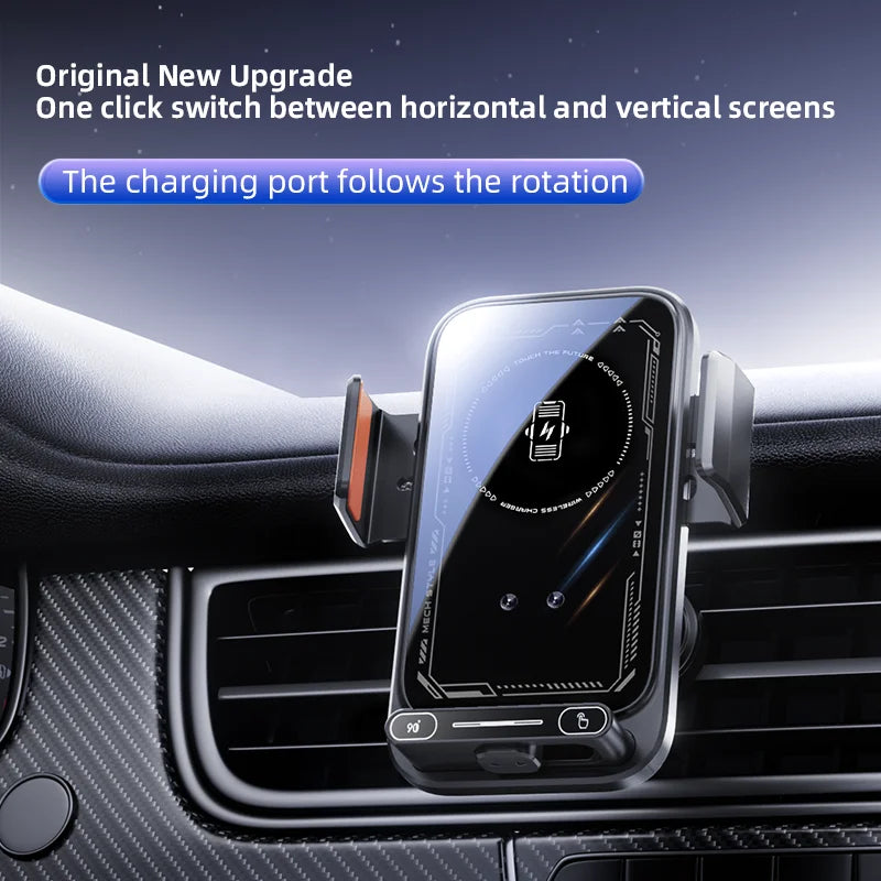 15W Wireless Car Charger With Infrared Sensor