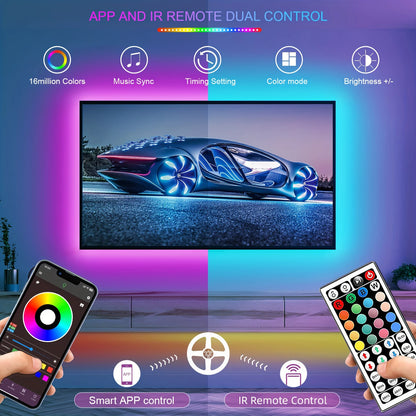 5V RGB LED Strip Lights With App Control