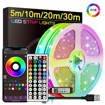 5V RGB LED Strip Lights With App Control