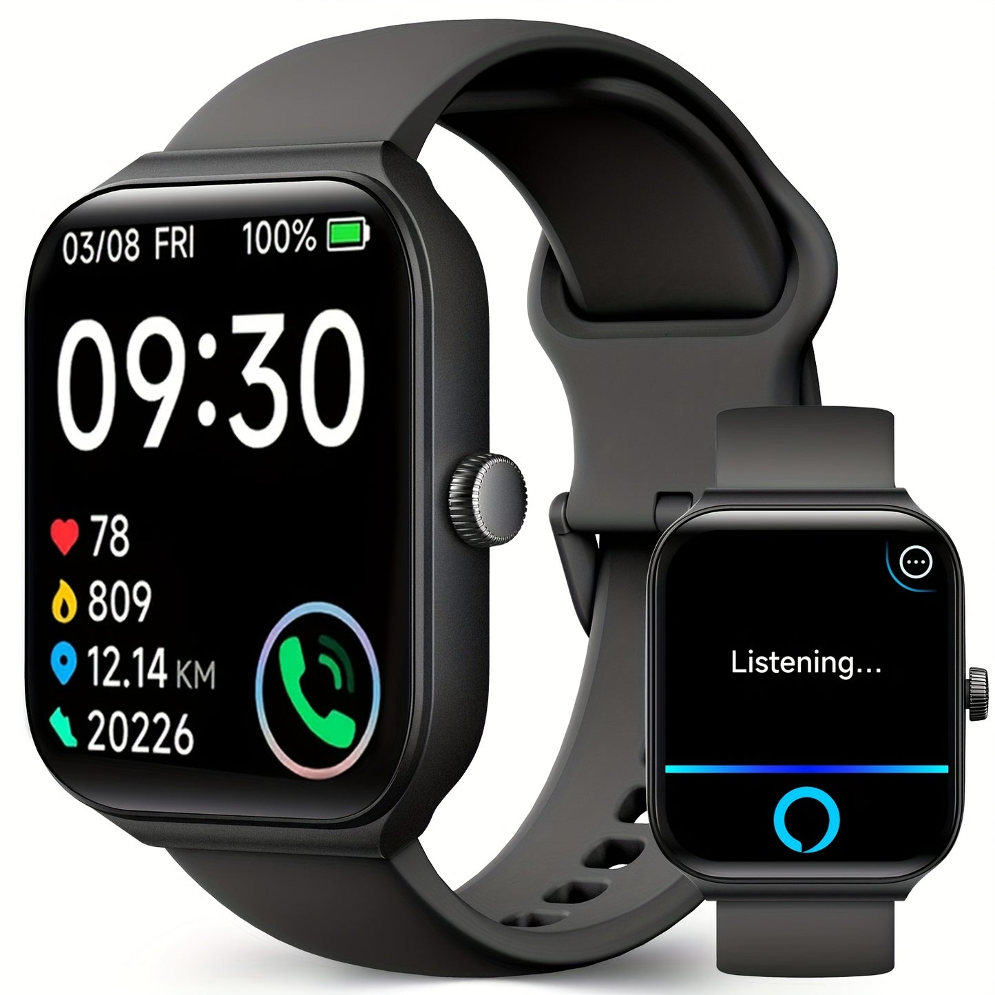 1.95" FAWEIO Smart Watch for Men & Women