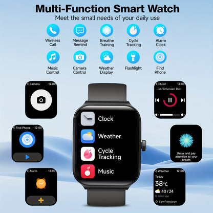 1.95" FAWEIO Smart Watch for Men & Women