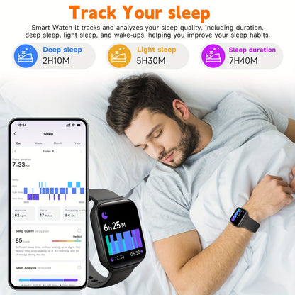 1.95" FAWEIO Smart Watch for Men & Women