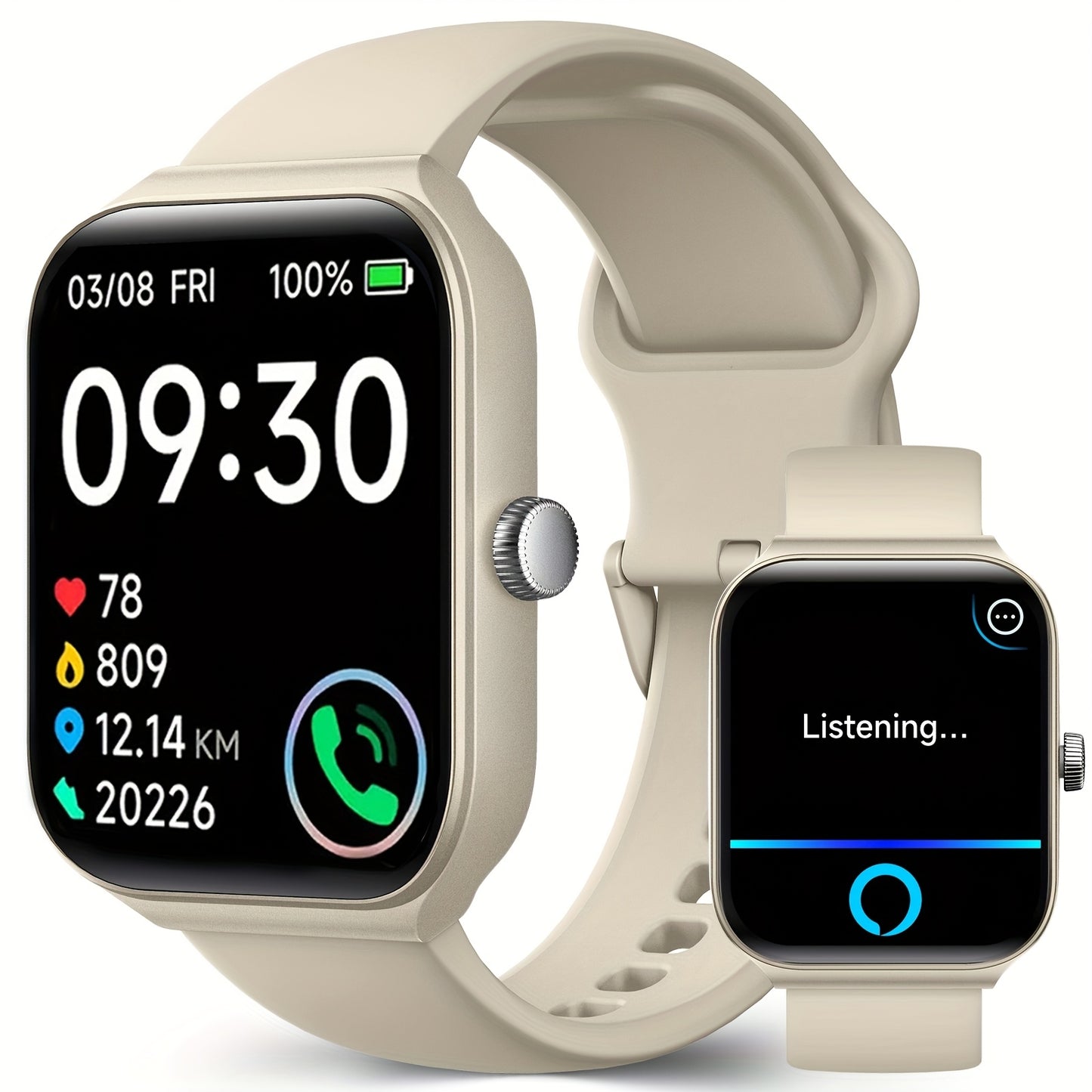 1.95" FAWEIO Smart Watch for Men & Women